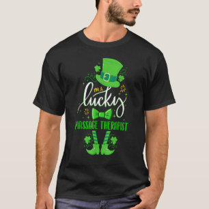 Leprechaun I M A Lucky Massage Therapist St Patric T Shirt