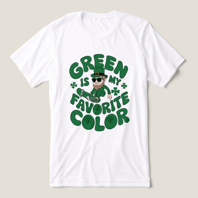 Leprechaun i Sneakers T Shirt (Design Framsida)