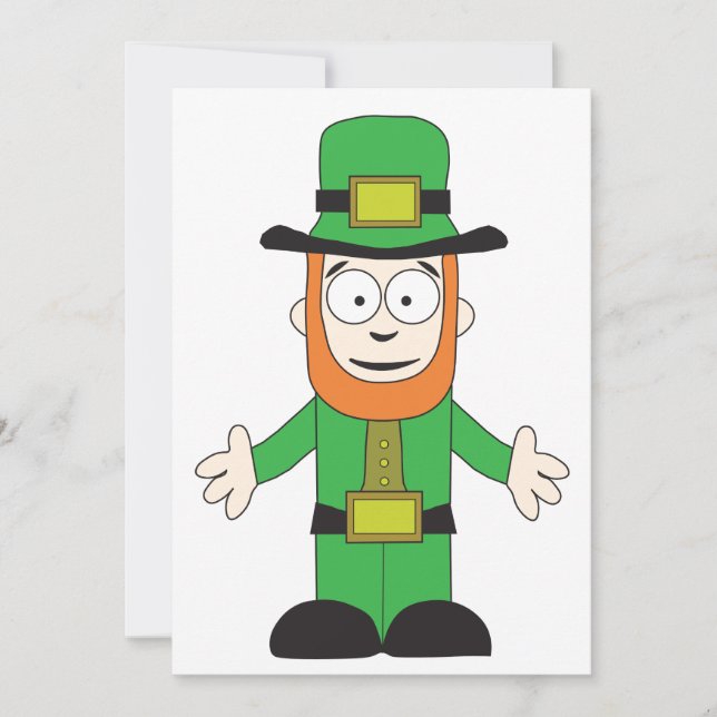 Leprechaun Inbjudningar (Framsida)