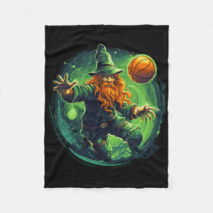 Leprechaun Irland Irland för en Sketll Spelare 1 Fleecefilt