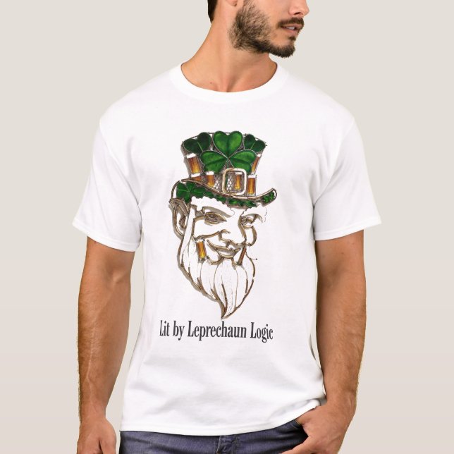 Leprechaun Lantern Mischief T-Shirt  (Framsida)
