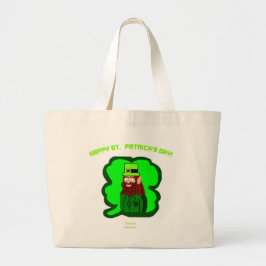 Leprechaun Magic Jumbo Tote Tygkasse