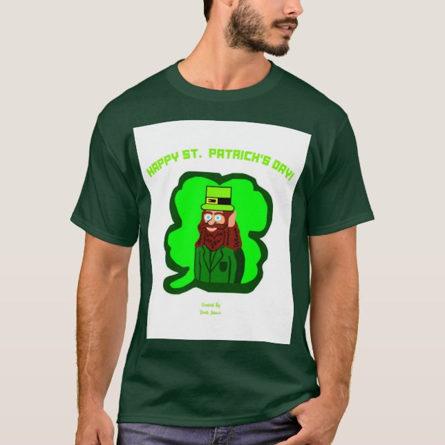 Leprechaun Magic Manar Deep Forest T Shirt (Framsida)