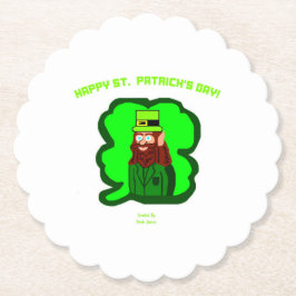 Leprechaun Magic Scalloped Round Papprare Underläg Underlägg Papper