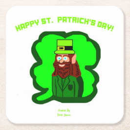 Leprechaun Magic Square Papprare Underlägg Papper Kvadrat