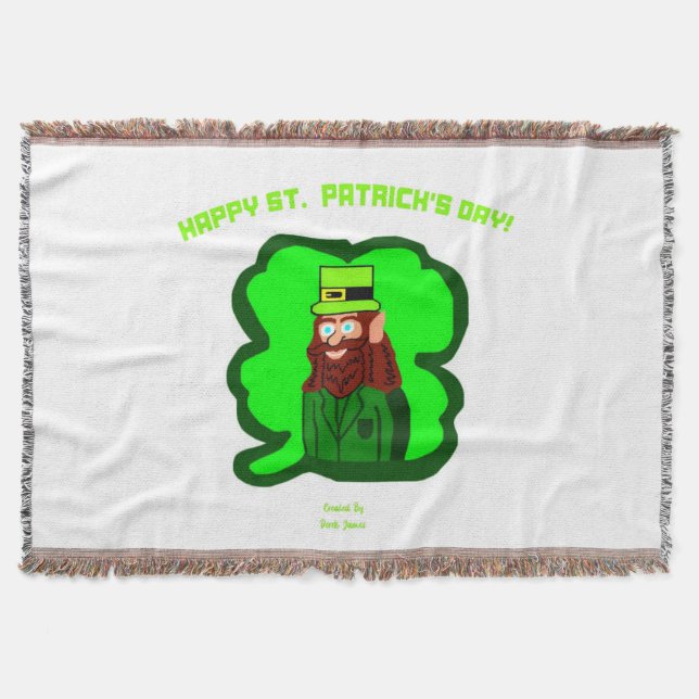 Leprechaun Magic Throw Blankett Filt (Framsidan)