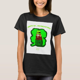 Leprechaun Magic Women's Black Basic T Shirt