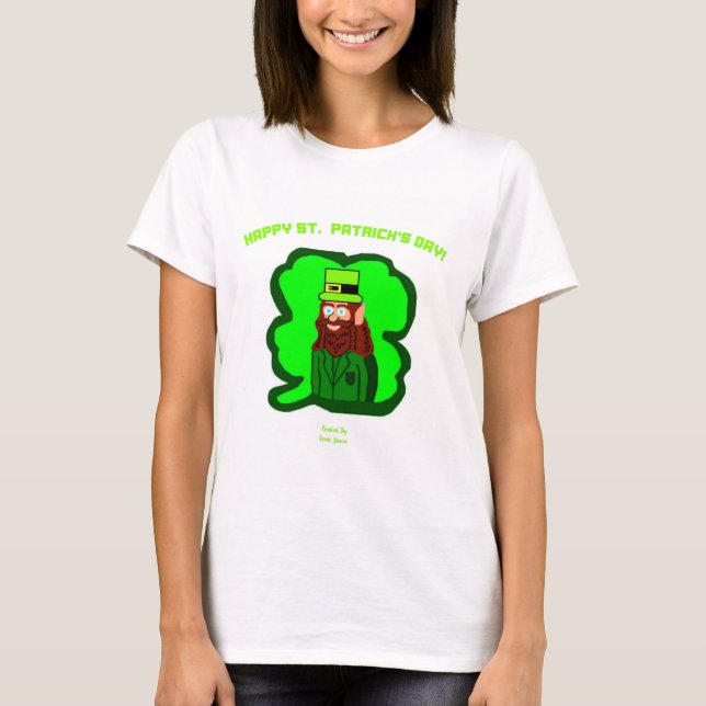 Leprechaun Magic Women's White Basic T Shirt (Framsida)