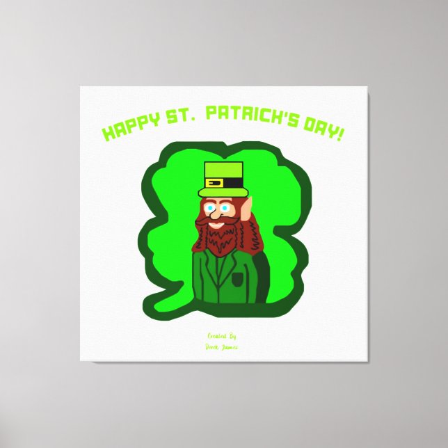 Leprechaun Magic Wrapped Canvas (Framsida)