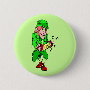 Leprechaun med dragspelsknapp knapp