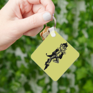 Leprechaun med flöjt nyckelring