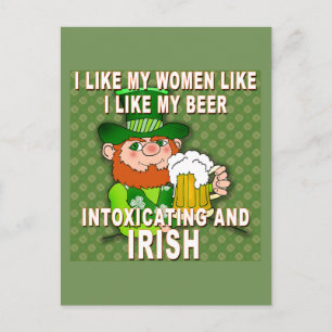 Leprechaun Meme från St patricks day Vykort