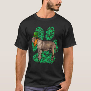 Leprechaun Neapolitansk Mastiff St Patricks Day Lö T Shirt