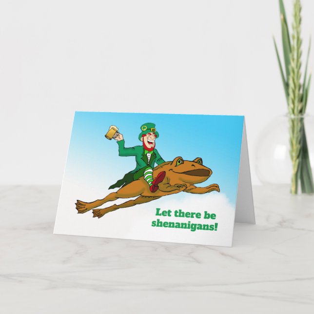 Leprechaun, nos kort (Framsida)