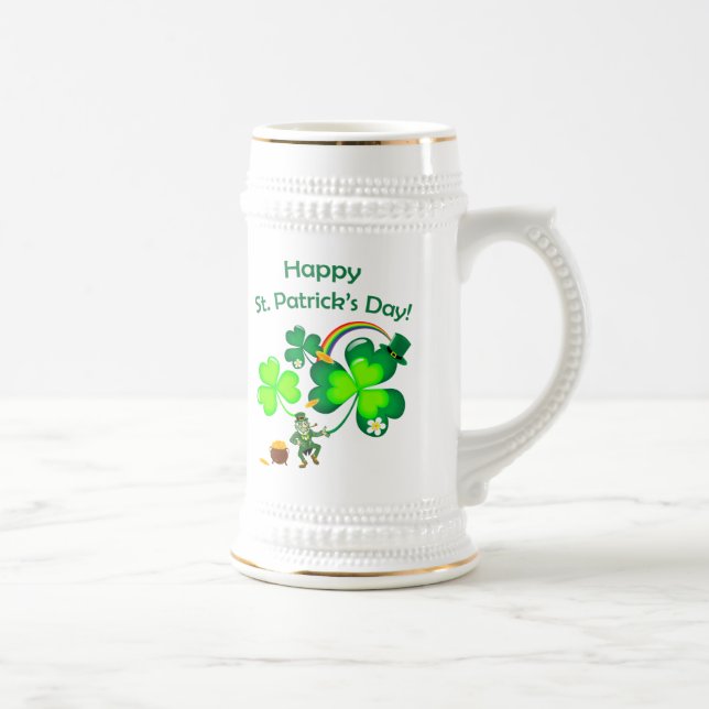 Leprechaun och Shamrock Sejdel (Höger)