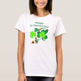 Leprechaun och Shamrock Tee Shirt
