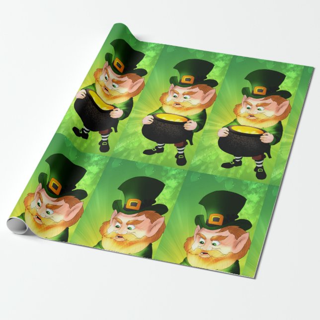 Leprechaun Presentpapper (Utrullad)