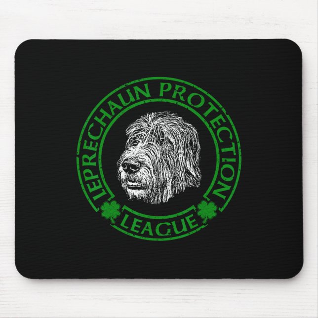 Leprechaun Protection League Irländsk Varghund  Musmatta (Framsidan)
