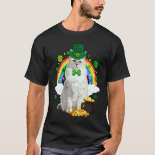 Leprechaun Ragdoll Katt Shamrock C Saint Patrick's T Shirt