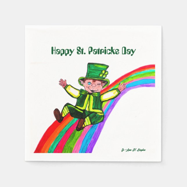 LEPRECHAUN RAINBOW PAPPERSSERVETT (Framsidan)