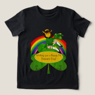 Leprechaun rainbow St. Patrick's T Shirt