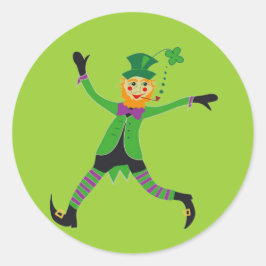 Leprechaun Runt Klistermärke