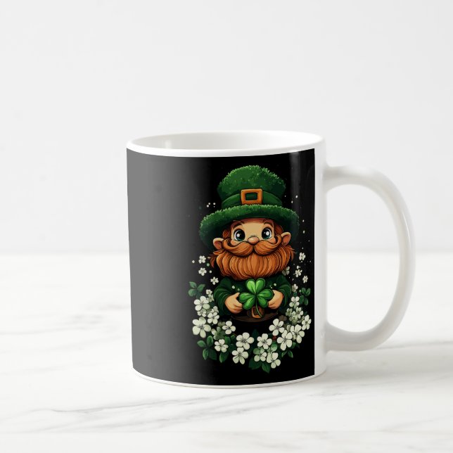 Leprechaun Shamrock Flickor Pojkar St Patricks Day Kaffemugg (Höger)