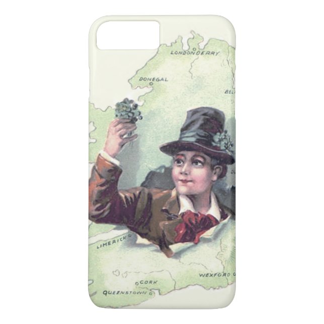 Leprechaun Shamrock Ireland Island Case-Mate iPhone Skal (Baksida)