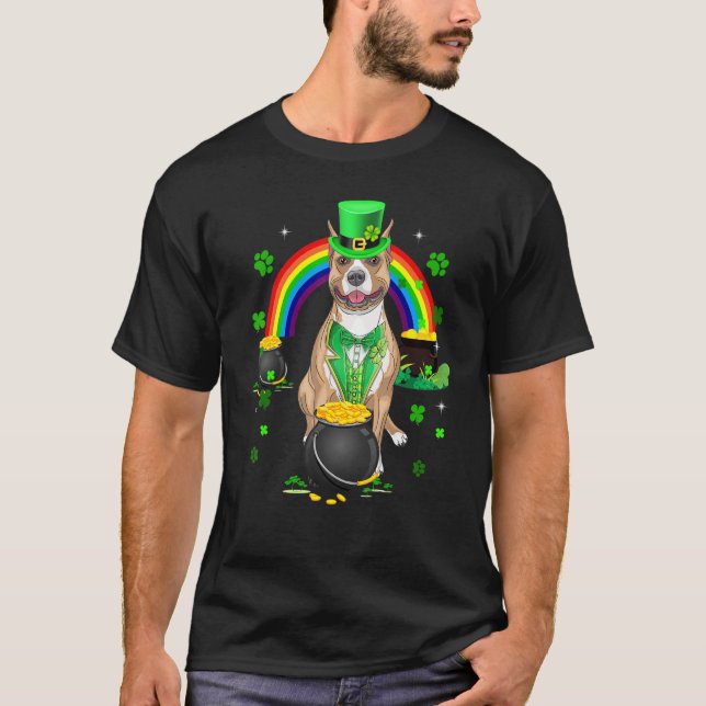 Leprechaun Shamrock St. Patrick's D T Shirt (Framsida)