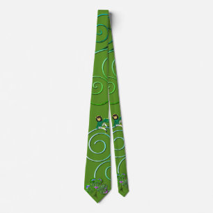 Leprechaun & Shamrocks halsduk Slips