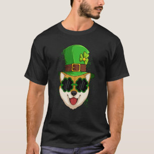 Leprechaun Shiba Inu Hund Shamrock C St Patrick's T Shirt