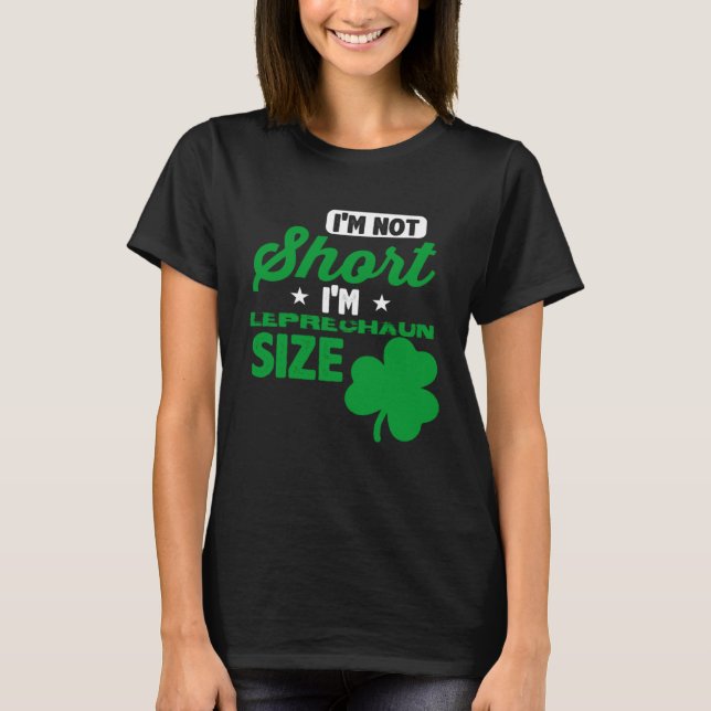 Leprechaun Short Person St Patricks Day  Drinking  T Shirt (Framsida)