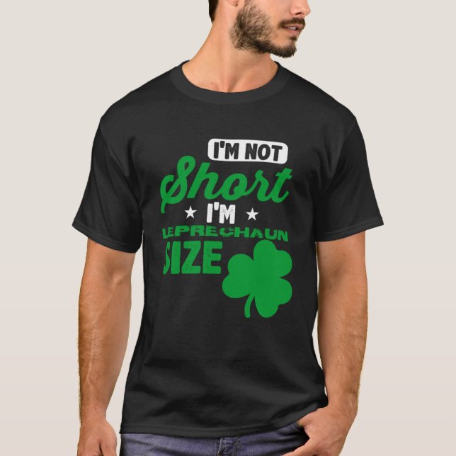 Leprechaun Short Person St Patricks Day  Drinking  T Shirt (Framsida)