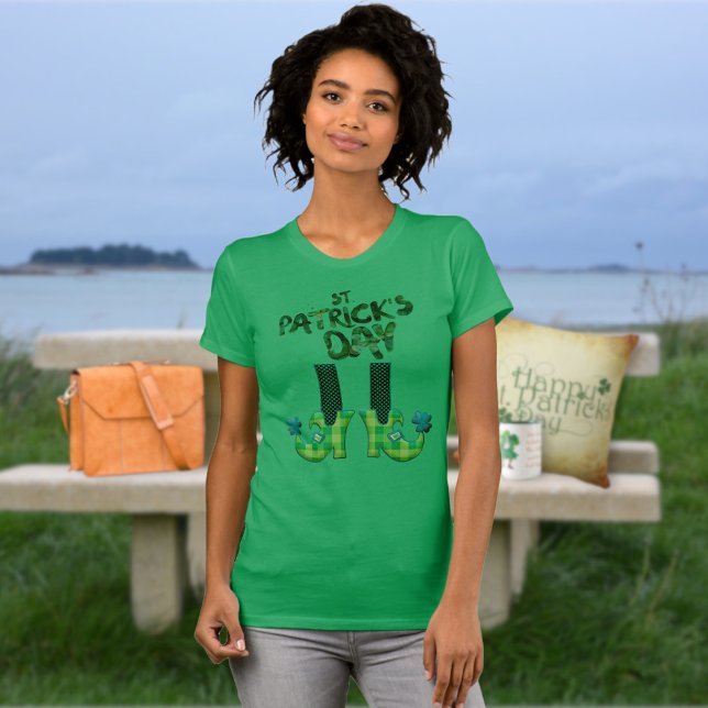 Leprechaun-skor St Patrick's Day T-Shirt (Skapare uppladdad)