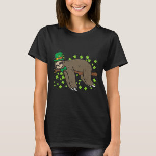 Leprechaun Sloth Shamrock C St T Shirt