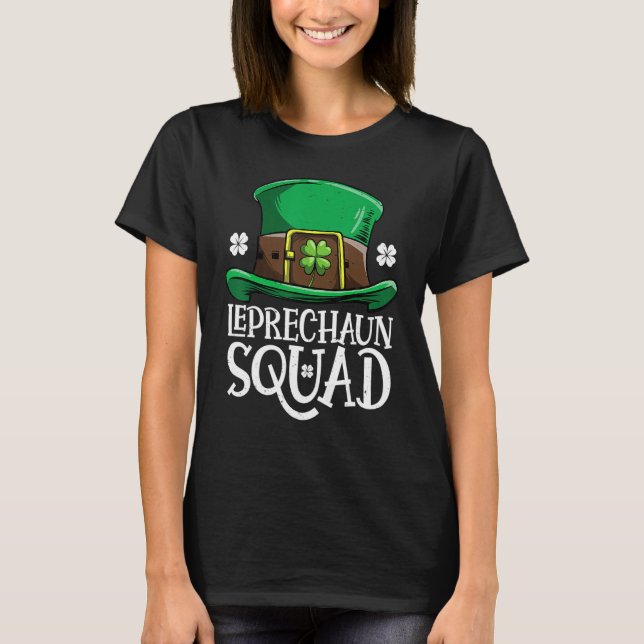 Leprechaun Squad St Patricks Day Boys Kids Men Cos T Shirt (Framsida)