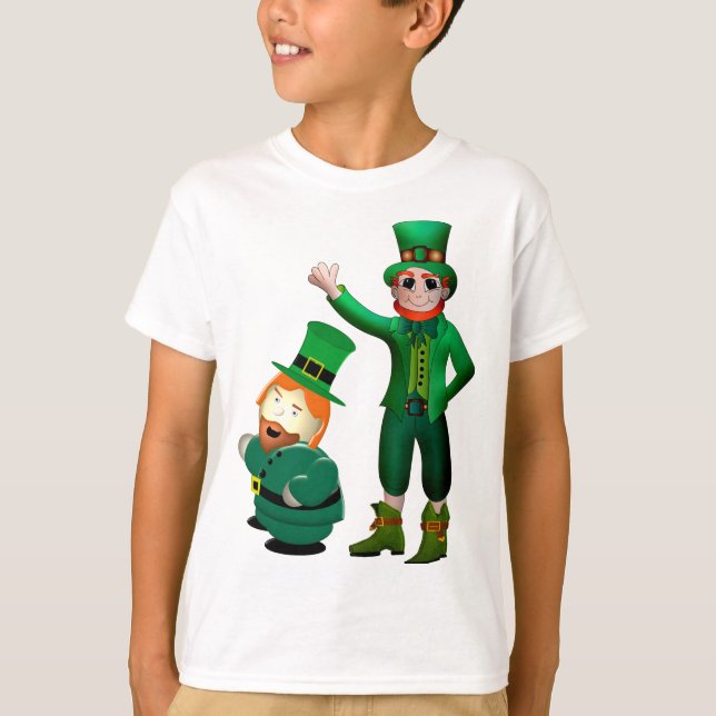 Leprechaun St.Patrick-dagen T Shirt (Framsida)