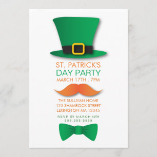 Leprechaun St. Patrick's Day Call Inbjudningar