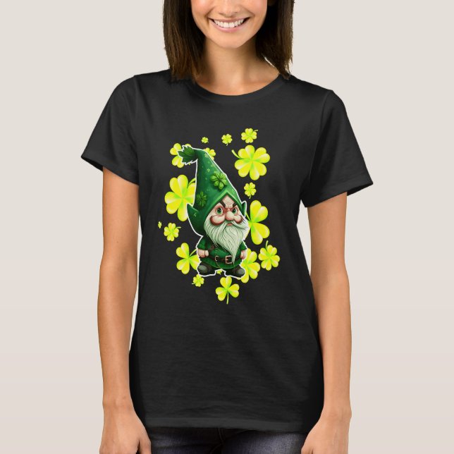 Leprechaun St Patrick's Day Leprechaun Shamrock T Shirt (Framsida)