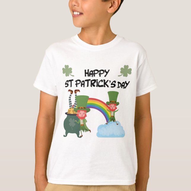 Leprechaun St Patrick's Day  T Shirt (Framsida)