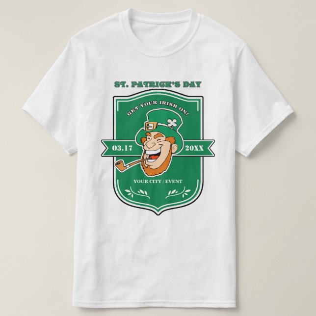 Leprechaun St. Patrick's Day Tee (Design framsida)