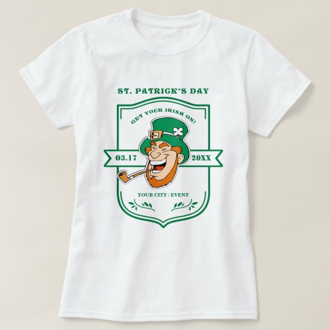Leprechaun St. Patrick's Day Tee (Design framsida)