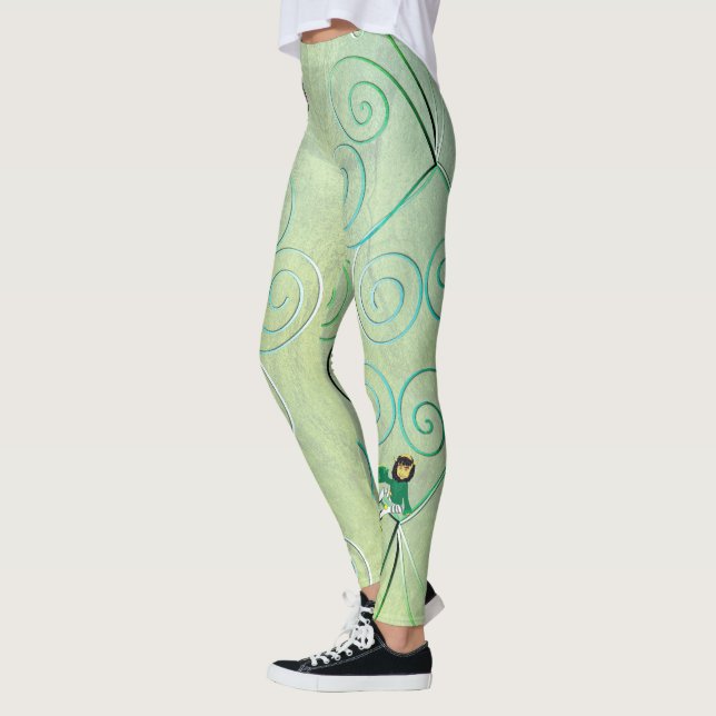 Leprechaun St. Patrick's Leggings (Vänster)