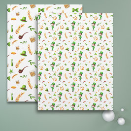 Leprechaun St Patrick's ThLED Scrapbook Papper