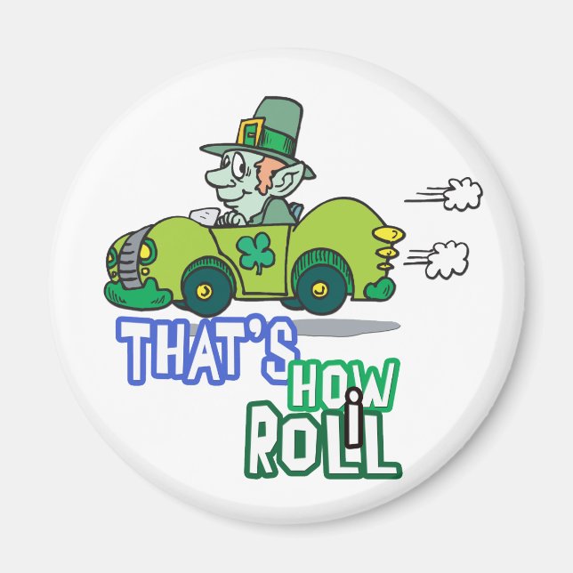 Leprechaun St. Pattys Magnet (Framsidan)