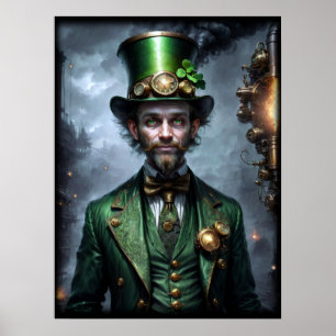 Leprechaun Steampunk stil Poster