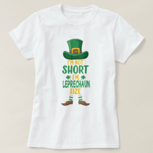 Leprechaun storlek inte kort St patrick's day T Shirt