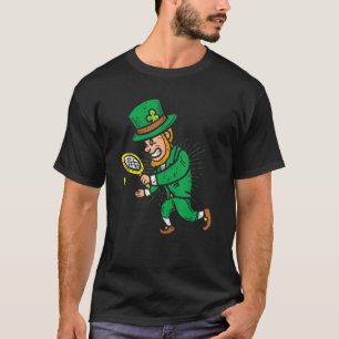 Leprechaun Tennis Funny St patricks day Sports Boy T Shirt