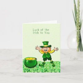 Leprechaun Tur på det irländska kortet Kort