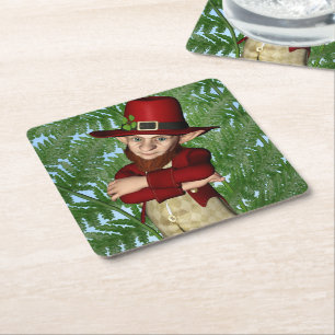 Leprechaun Underlägg Papper Kvadrat